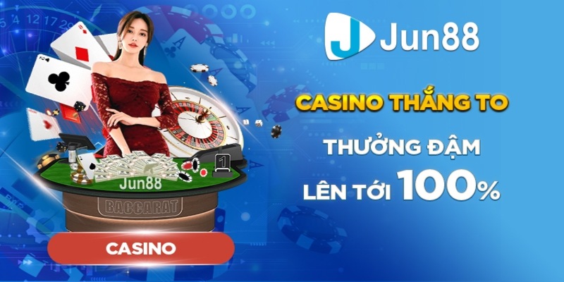 sảnh casino jun88 hấp dẫn